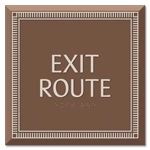 "Exit Route" Egress Sign - CA Compliant