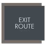 "Exit Route" Egress Sign - CA Compliant