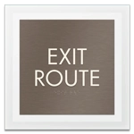 "Exit Route" Egress Sign - CA Compliant