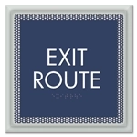 "Exit Route" Egress Sign - CA Compliant