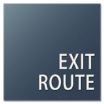 "Exit Route" Egress Sign - CA Compliant