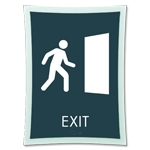 Exit Sign w/ Symbol