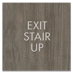"Exit Stair Up" Egress Sign - CA Compliant