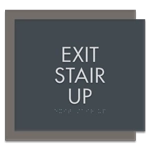 "Exit Stair Up" Egress Sign - CA Compliant