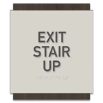 "Exit Stair Up" Egress Sign - CA Compliant