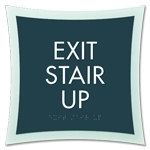 Exit Stair Up Egress Sign