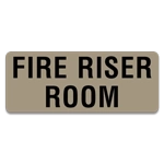 Fire Riser Room Label