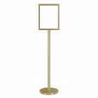 Freestanding Metal Floor Sign Holder - Includes Base, Post, & Frame
