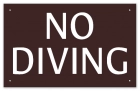 Idaho No Diving Sign