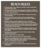 Illinois Beach Rules Sign