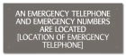 Kentucky Emergency Phone Location Sign