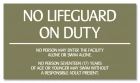Kentucky No Lifeguard On Duty Sign