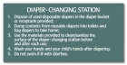 MAHC Diaper-Changing Station Signage