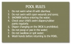 MAHC Pool Hygiene Rules Sign