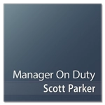 Manager on Duty Sign w/ Nameplate