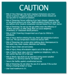Maryland Spa Safety Rules Sign