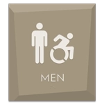 Men Sign w/male & Dynamic ISA Symbols