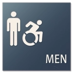 Men Sign w/Male & Dynamic ISA Symbols