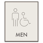 Men Sign w/Male & ISA Symbols