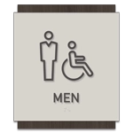 Men Sign w/Male & ISA Symbols