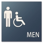 Men Sign w/Male & ISA Symbols