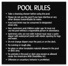 Montana Pool Rules Sign