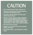 Montana Spa Rules Sign