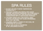 Montgomery County, Alabama Spa Rules Sign