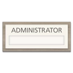 Nameplate Sign w/ Title