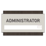 Nameplate Sign w/ Title