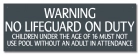 Nebraska No Lifeguard Sign