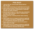 New Hampshire Pool Rules Sign