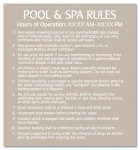 New Jersey Pool and Spa Rules Sign