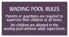 New Jersey Wading Pool Rules Sign
