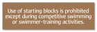 New York Starting/Diving Blocks Pool Sign