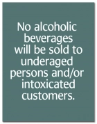 No Alcoholic Beverages To Be Sold - AL Code