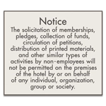 No Soliciting Notice Sign