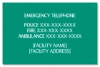 Ontario Canada Emergency Phone Sign