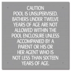 Ontario Canada Unsupervised Pool 2 Sign