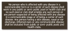 Prince William Communicable Disease Sign