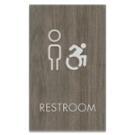 Restroom Sign w/Male & Dynamic ISA Symbols