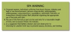 Rhode Island Spa Warning Sign