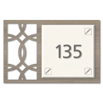 Room Number Sign w/Symbols
