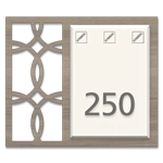 Room Number Sign w/Symbols