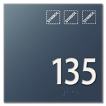 Room Number Sign w/Symbols