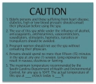 South Carolina Spa Rules Sign