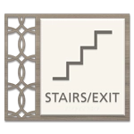 Stairs / Exit Sign w/Symbol