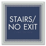 "Stairs/No Exit" Egress Sign - CA Compliant