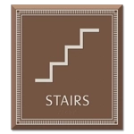 Stairs Sign w/ Symbol