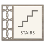 Stairs Sign w/ Symbol